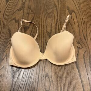 Calvin Klein Womens Beige Nude Underwire Soft T-Shirt Bra Size 32D Multi-Way